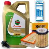Castrol Motoröl + Ölfilter + Luftfilter + Ablassschraube