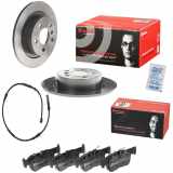 BREMBO Bremsscheibe 08.C352.11 + Warnkontakt, Bremsbelagverschleiß A 00 507 + Bremsbelagsatz, Scheibenbremse P 06 094
