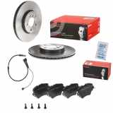 BREMBO Bremsbelagsatz, Scheibenbremse P 06 093 + Warnkontakt, Bremsbelagverschleiß A 00 506 + Bremsscheibe 09.C350.11