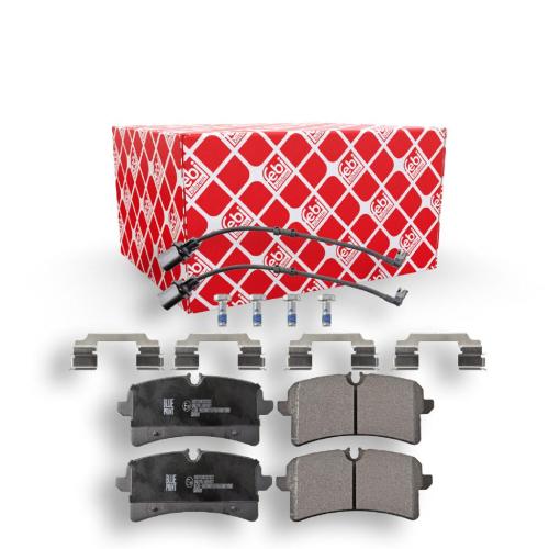 FEBI BILSTEIN Bremsbelagsatz, Scheibenbremse 116341 + Bremsscheibe 171595 + Bremsscheibe 171598 + Warnkontakt, Bremsbelagverschleiß 47367 + Bremsbelagsatz, Scheibenbremse 116042 + Bremsscheibe 173026 Bild FEBI BILSTEIN Bremsbelagsatz, Scheibenbremse 116341 + Bremsscheibe 171595 + Bremsscheibe 171598 + Warnkontakt, Bremsbelagverschleiß 47367 + Bremsbelagsatz, Scheibenbremse 116042 + Bremsscheibe 173026