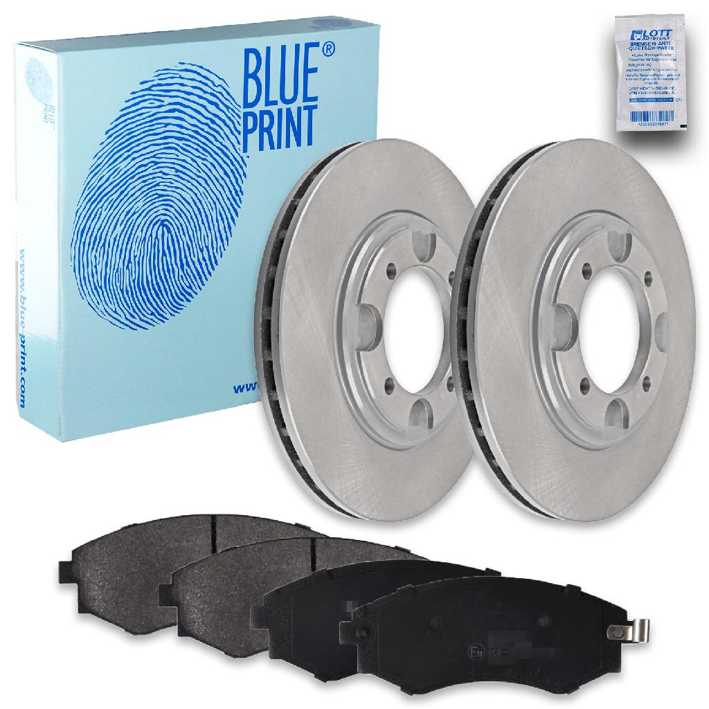 BLUE PRINT Bremsbelagsatz, Scheibenbremse ADG04205 + Bremsscheibe ADG04309