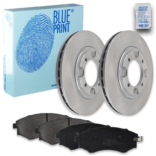 BLUE PRINT Bremsbelagsatz, Scheibenbremse ADG04205 + Bremsscheibe ADG04309 Bild BLUE PRINT Bremsbelagsatz, Scheibenbremse ADG04205 + Bremsscheibe ADG04309