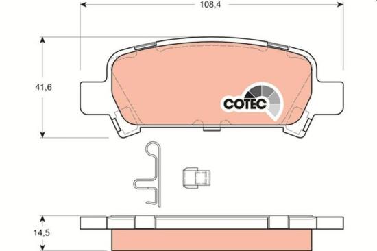 TRW Bremsscheibe DF7329 + Bremsbelagsatz, Scheibenbremse GDB3223 Bild TRW Bremsscheibe DF7329 + Bremsbelagsatz, Scheibenbremse GDB3223