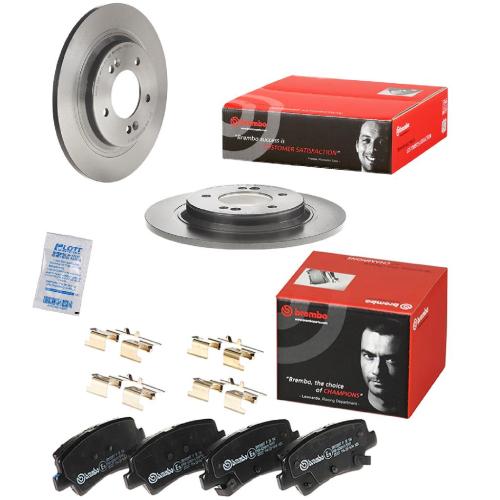 BREMBO Bremsscheibe 08.D220.11 + Bremsbelagsatz, Scheibenbremse P 30 106 Bild BREMBO Bremsscheibe 08.D220.11 + Bremsbelagsatz, Scheibenbremse P 30 106