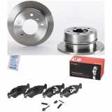 BREMBO Bremsbelagsatz, Scheibenbremse P 50 081 + Bremsscheibe 08.7724.10