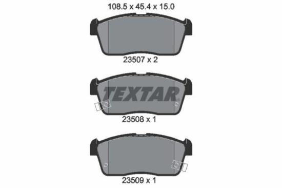 TEXTAR Bremsscheibe 92103700 + Bremsbelagsatz, Scheibenbremse 2350701 Bild TEXTAR Bremsscheibe 92103700 + Bremsbelagsatz, Scheibenbremse 2350701