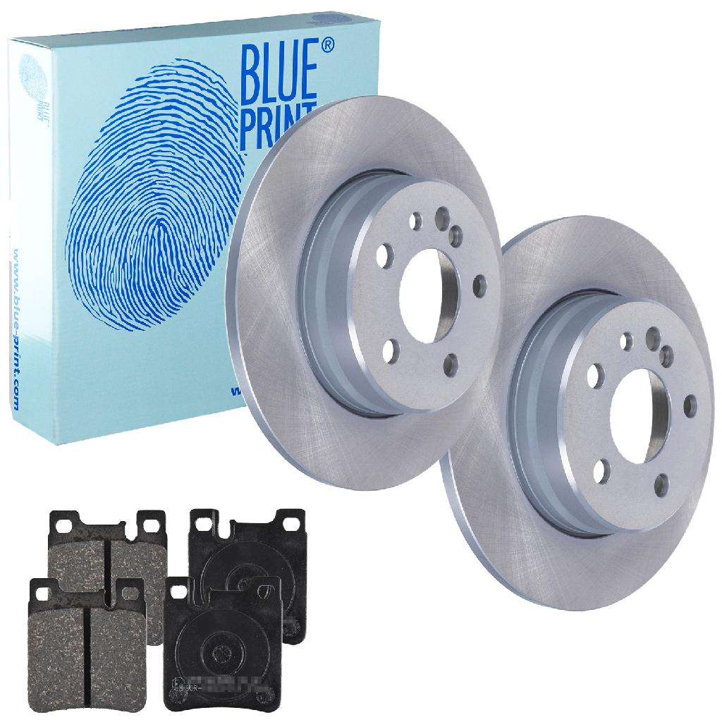 BLUE PRINT Bremsbelagsatz, Scheibenbremse ADA104239 + Bremsscheibe ADU174346