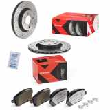 BREMBO Bremsbelagsatz, Scheibenbremse P 68 033X + Bremsscheibe 09.5802.2X