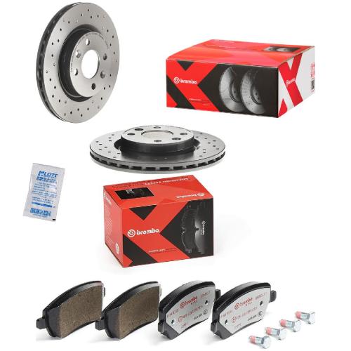 BREMBO Bremsbelagsatz, Scheibenbremse P 68 033X + Bremsscheibe 09.5802.2X Bild BREMBO Bremsbelagsatz, Scheibenbremse P 68 033X + Bremsscheibe 09.5802.2X