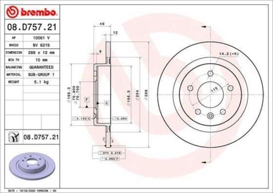 BREMBO Bremsscheibe 08.D757.21 + Bremsbelagsatz, Scheibenbremse P 59 095 + Bremsbelagsatz, Scheibenbremse P 59 096 + Bremsscheibe 09.B356.31 Bild BREMBO Bremsscheibe 08.D757.21 + Bremsbelagsatz, Scheibenbremse P 59 095 + Bremsbelagsatz, Scheibenbremse P 59 096 + Bremsscheibe 09.B356.31
