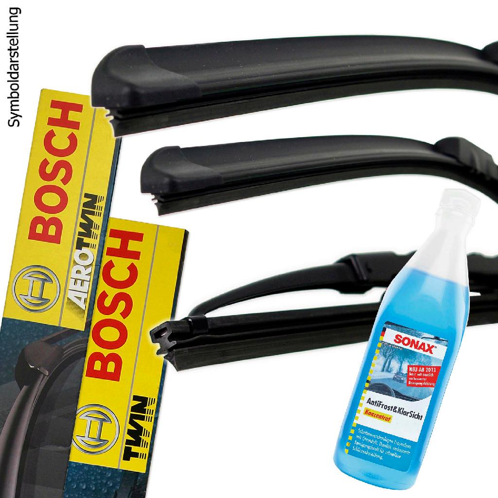 BOSCH Wischblatt 3 397 004 763 + Wischblatt 3 397 118 909 SONAX Frostschutz, Scheibenreinigungsanlage 03321000
