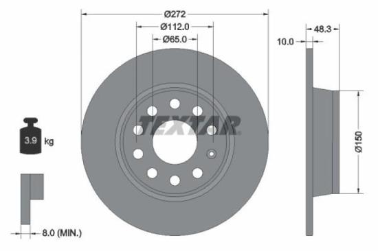 TEXTAR Warnkontakt, Bremsbelagverschleiß 98050800 + Bremsscheibe 92120800 + Bremsbelagsatz, Scheibenbremse 2630301 + Bremsbelagsatz, Scheibenbremse 2616901 + Bremsscheibe 92224903 Bild TEXTAR Warnkontakt, Bremsbelagverschleiß 98050800 + Bremsscheibe 92120800 + Bremsbelagsatz, Scheibenbremse 2630301 + Bremsbelagsatz, Scheibenbremse 2616901 + Bremsscheibe 92224903