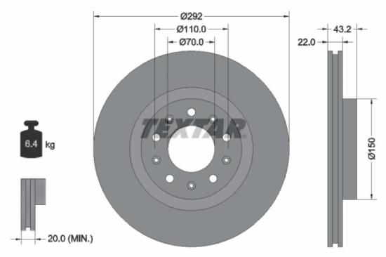 TEXTAR Bremsscheibe 92337905 + Bremsbelagsatz, Scheibenbremse 2260501 + Bremsbelagsatz, Scheibenbremse 2209401 + Bremsscheibe 92221103 Bild TEXTAR Bremsscheibe 92337905 + Bremsbelagsatz, Scheibenbremse 2260501 + Bremsbelagsatz, Scheibenbremse 2209401 + Bremsscheibe 92221103