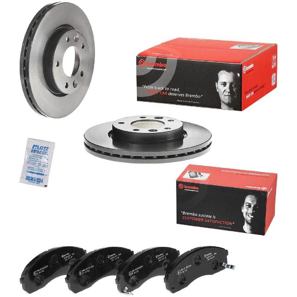 BREMBO Bremsscheibe 09.9726.11 + Bremsbelagsatz, Scheibenbremse P 30 012
