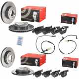 BREMBO Bremsscheibe 09.9425.11 + Warnkontakt, Bremsbelagverschleiß A 00 228 + Bremsscheibe 09.9172.11 + Bremsbelagsatz, Scheibenbremse P 06 054 + Bremsbelagsatz, Scheibenbremse P 06 033 + Warnkontakt, Bremsbelagverschleiß A 00 229