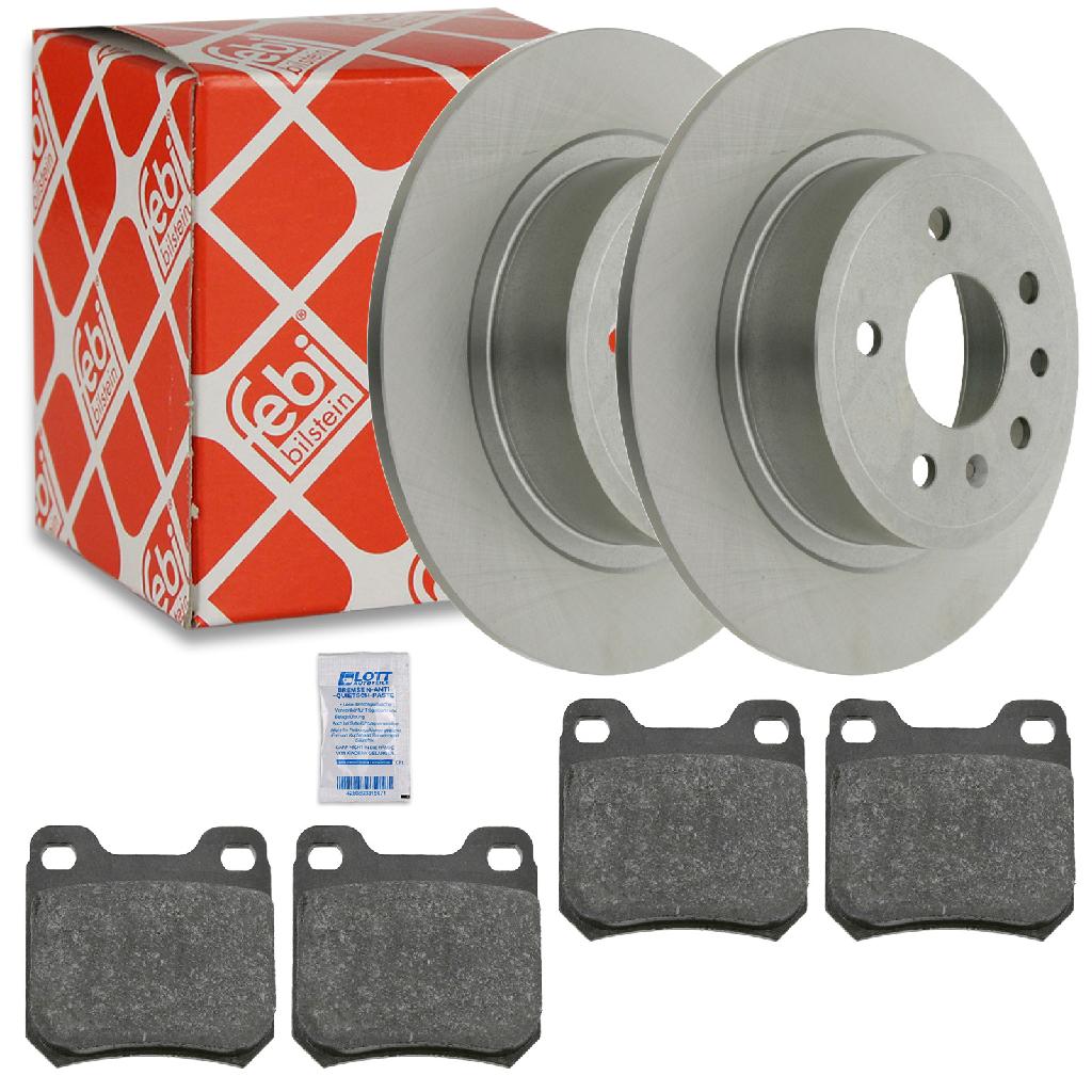 FEBI BILSTEIN Bremsbelagsatz, Scheibenbremse 16155 + Bremsscheibe 23551