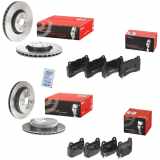 BREMBO Bremsbelagsatz, Scheibenbremse P 54 039 + Bremsbelagsatz, Scheibenbremse P 56 048 + Bremsscheibe 09.7812.21 + Bremsscheibe 09.A198.11