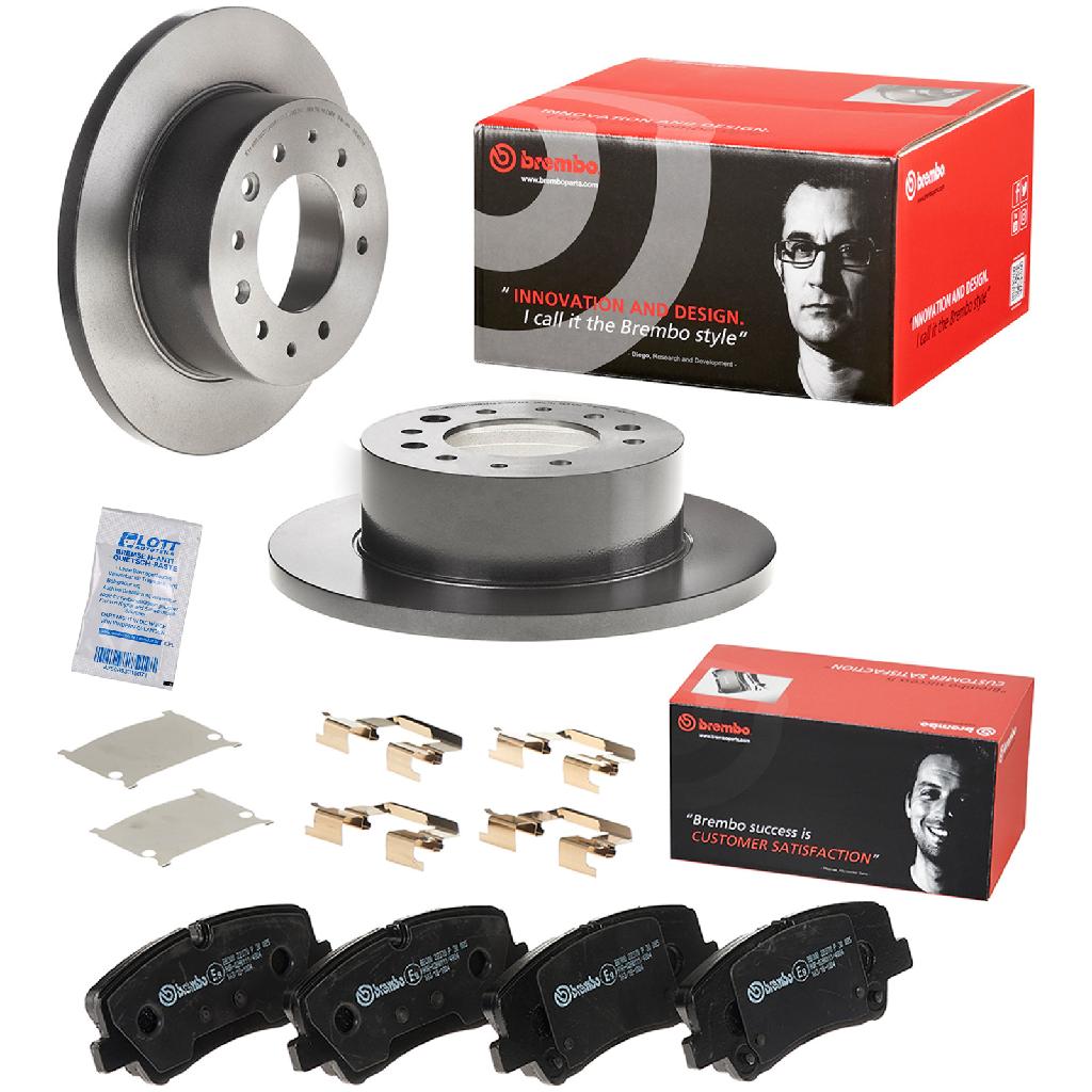 BREMBO Bremsbelagsatz, Scheibenbremse P 30 085 + Bremsscheibe 08.D432.11