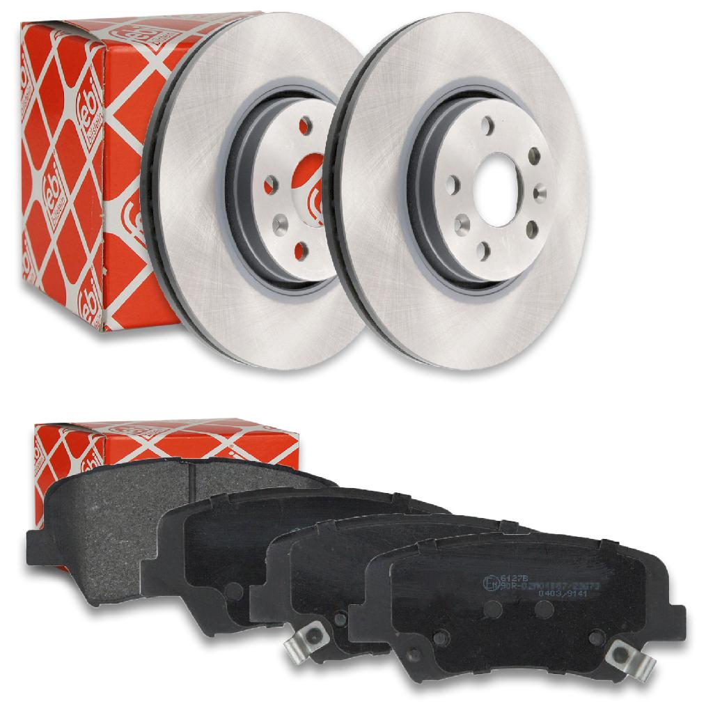 FEBI BILSTEIN Bremsscheibe 108394 + Bremsbelagsatz, Scheibenbremse 116261