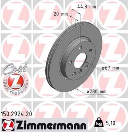ATE Warnkontakt, Bremsbelagverschleiß 24.8190-0985.2 ZIMMERMANN Bremsscheibe 150.2924.20 + Bremsbelagsatz, Scheibenbremse 23915.975.1 Bild ATE Warnkontakt, Bremsbelagverschleiß 24.8190-0985.2 ZIMMERMANN Bremsscheibe 150.2924.20 + Bremsbelagsatz, Scheibenbremse 23915.975.1