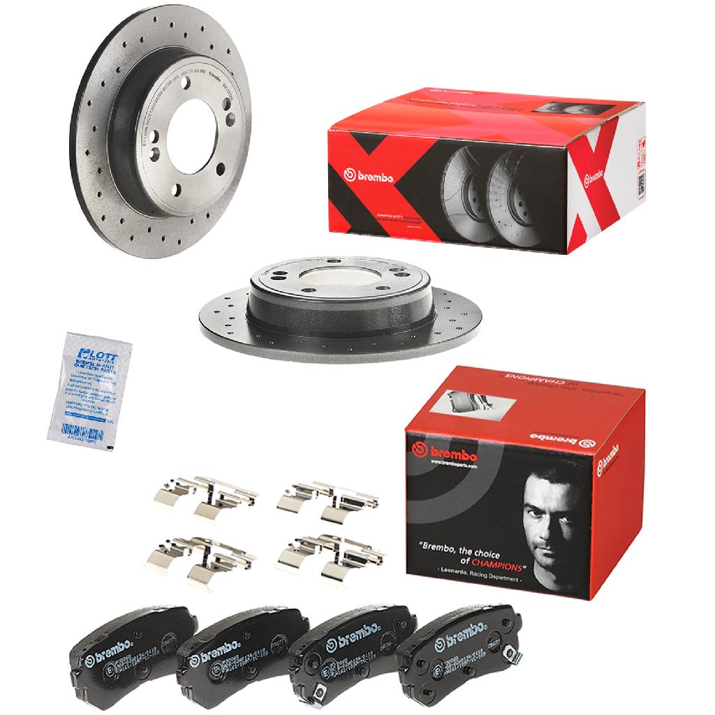 BREMBO Bremsscheibe 08.C172.2X + Bremsbelagsatz, Scheibenbremse P 30 068