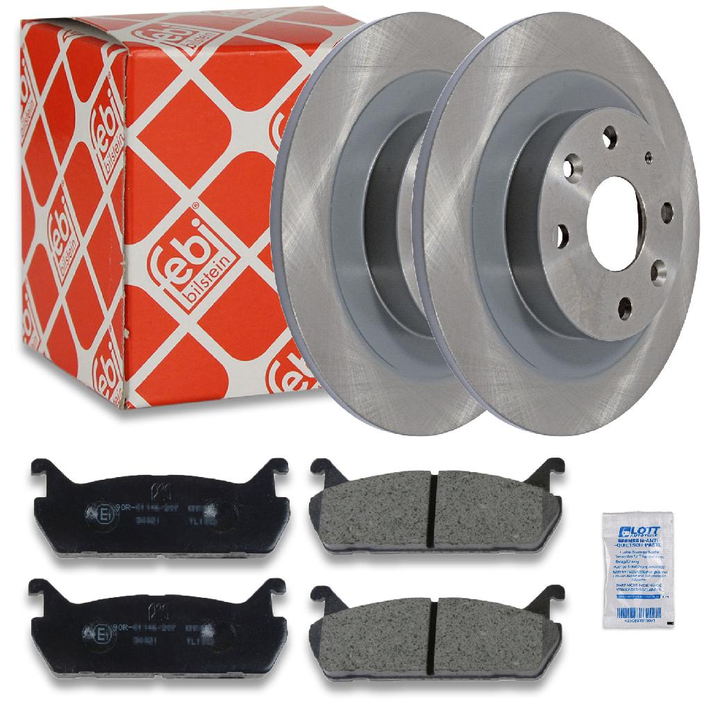 FEBI BILSTEIN Bremsscheibe 108493 + Bremsbelagsatz, Scheibenbremse 170269