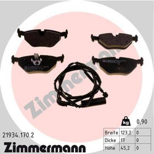 ZIMMERMANN Bremsscheibe 150.1289.20 + Bremsbelagsatz, Scheibenbremse 21934.170.2 Bild ZIMMERMANN Bremsscheibe 150.1289.20 + Bremsbelagsatz, Scheibenbremse 21934.170.2