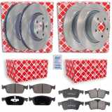 FEBI BILSTEIN Bremsscheibe 43887 + Bremsbelagsatz, Scheibenbremse 116226 + Bremsbelagsatz, Scheibenbremse 16718 + Bremsscheibe 24566