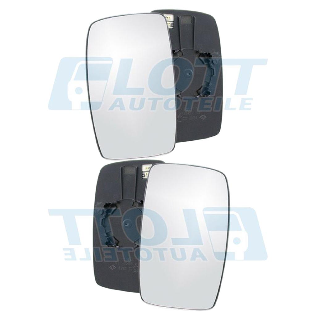 JOHNS Spiegelglas, Außenspiegel 30 82 37-81 + Spiegelglas, Außenspiegel 30 82 38-81