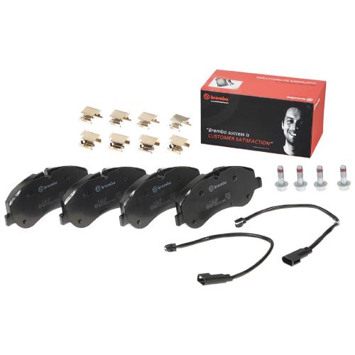 BREMBO Bremsbelagsatz, Scheibenbremse P 24 152 + Bremsscheibe 09.C240.10 + Warnkontakt, Bremsbelagverschleiß A 00 503 Bild BREMBO Bremsbelagsatz, Scheibenbremse P 24 152 + Bremsscheibe 09.C240.10 + Warnkontakt, Bremsbelagverschleiß A 00 503