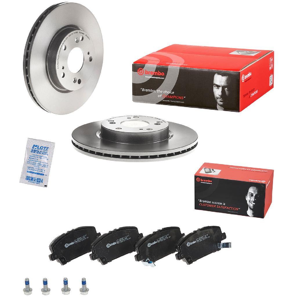 BREMBO Bremsscheibe 09.A455.11 + Bremsbelagsatz, Scheibenbremse P 28 037