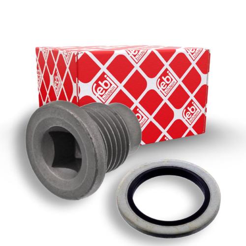 FEBI BILSTEIN Ölfilter 32398 + Motoröl 108362 + Verschlussschraube, Ölwanne 101250 Bild FEBI BILSTEIN Ölfilter 32398 + Motoröl 108362 + Verschlussschraube, Ölwanne 101250