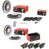 BREMBO Bremsscheibe 09.9772.11 + Bremsscheibe 09.A200.11 + Bremsbelagsatz, Scheibenbremse P 85 125 + Bremsbelagsatz, Scheibenbremse P 85 126