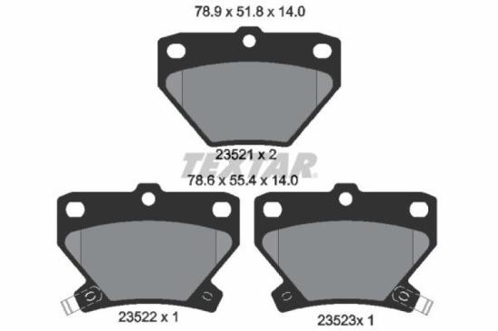TEXTAR Bremsbelagsatz, Scheibenbremse 2352101 + Bremsscheibe 92126203 Bild TEXTAR Bremsbelagsatz, Scheibenbremse 2352101 + Bremsscheibe 92126203