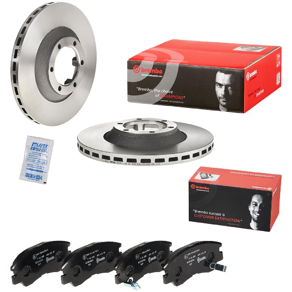 BREMBO Bremsbelagsatz, Scheibenbremse P 54 008 + Bremsscheibe 09.6817.10