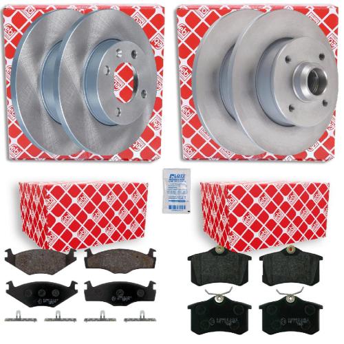 FEBI BILSTEIN Bremsscheibe 09074 + Bremsbelagsatz, Scheibenbremse 16146 + Bremsscheibe 02121 + Bremsbelagsatz, Scheibenbremse 16076 Bild FEBI BILSTEIN Bremsscheibe 09074 + Bremsbelagsatz, Scheibenbremse 16146 + Bremsscheibe 02121 + Bremsbelagsatz, Scheibenbremse 16076
