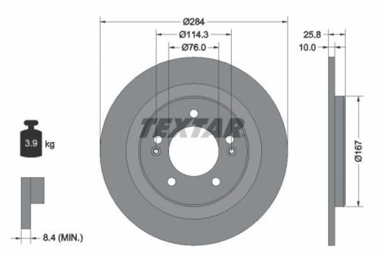 TEXTAR Bremsscheibe 92166505 + Bremsscheibe 92252703 + Bremsbelagsatz, Scheibenbremse 2533707 + Bremsbelagsatz, Scheibenbremse 2491501 Bild TEXTAR Bremsscheibe 92166505 + Bremsscheibe 92252703 + Bremsbelagsatz, Scheibenbremse 2533707 + Bremsbelagsatz, Scheibenbremse 2491501