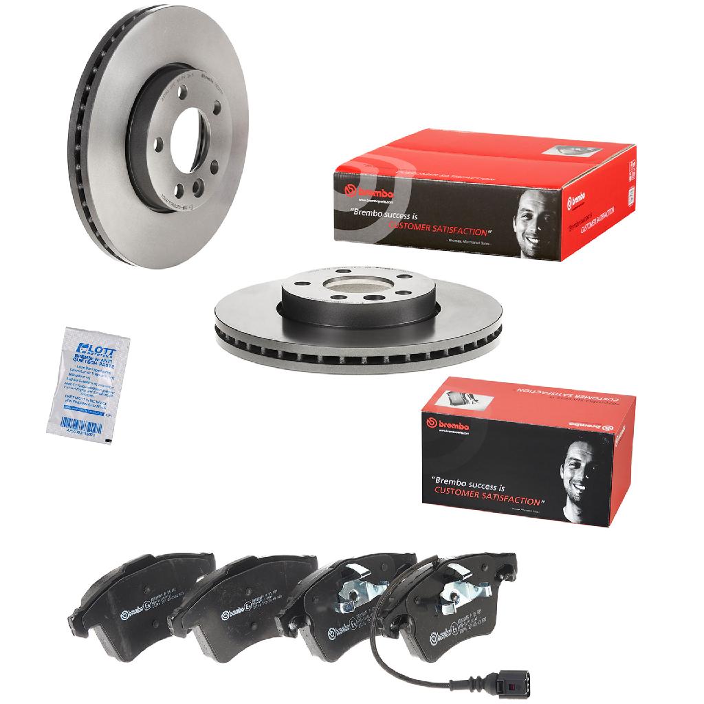BREMBO Bremsscheibe 09.D211.11 + Bremsbelagsatz, Scheibenbremse P 85 081