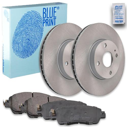BLUE PRINT Bremsbelagsatz, Scheibenbremse ADM542111 + Bremsscheibe ADM543136 Bild BLUE PRINT Bremsbelagsatz, Scheibenbremse ADM542111 + Bremsscheibe ADM543136