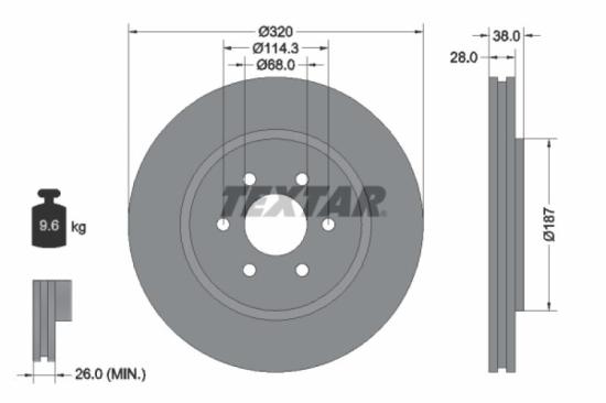 TEXTAR Bremsbelagsatz, Scheibenbremse 2369801 + Bremsbelagsatz, Scheibenbremse 2424001 + Bremsscheibe 92164405 + Bremsscheibe 92181603 Bild TEXTAR Bremsbelagsatz, Scheibenbremse 2369801 + Bremsbelagsatz, Scheibenbremse 2424001 + Bremsscheibe 92164405 + Bremsscheibe 92181603