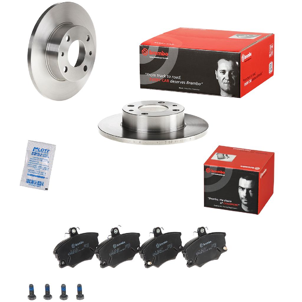 BREMBO Bremsbelagsatz, Scheibenbremse P 23 017 + Bremsscheibe 08.3636.10