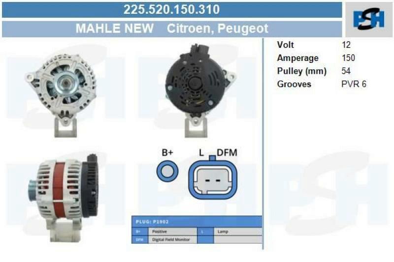 Generator 12 V BV PSH 225.520.150.310