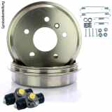 NK Zubehörsatz, Feststellbremsbacken 7947680 + Bremsbackensatz 2799520 + Bremstrommel 254709 + Radbremszylinder 804735