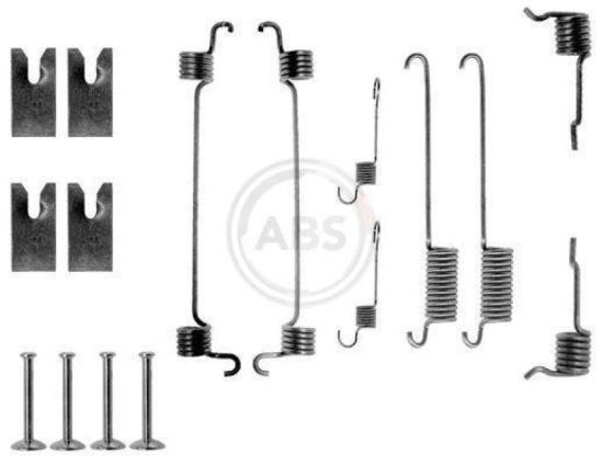 A.B.S. Bremsbackensatz 9056 + Radbremszylinder 2806 + Zubehörsatz, Bremsbacken 0731Q + Radlagersatz 200003 + Bremstrommel 2669-S Bild A.B.S. Bremsbackensatz 9056 + Radbremszylinder 2806 + Zubehörsatz, Bremsbacken 0731Q + Radlagersatz 200003 + Bremstrommel 2669-S