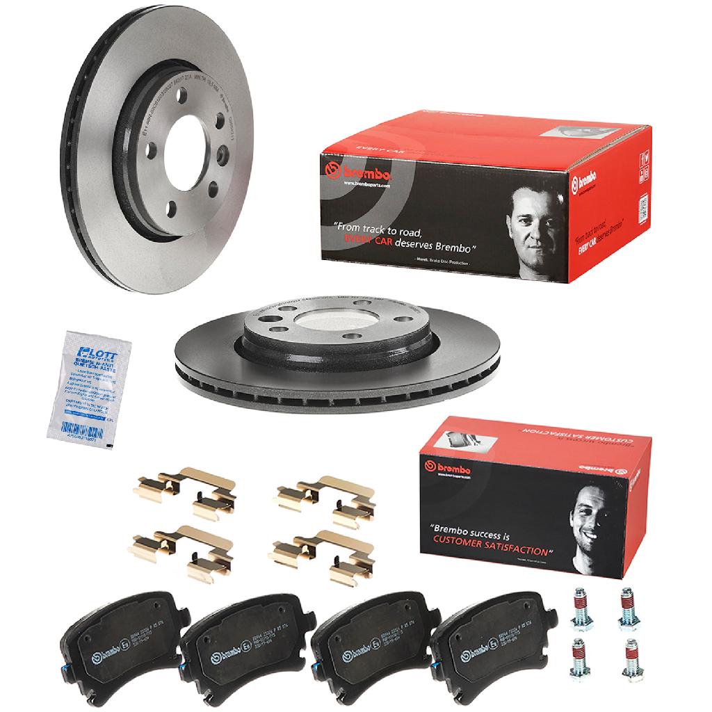 BREMBO Bremsscheibe 09.9582.11 + Bremsbelagsatz, Scheibenbremse P 85 076