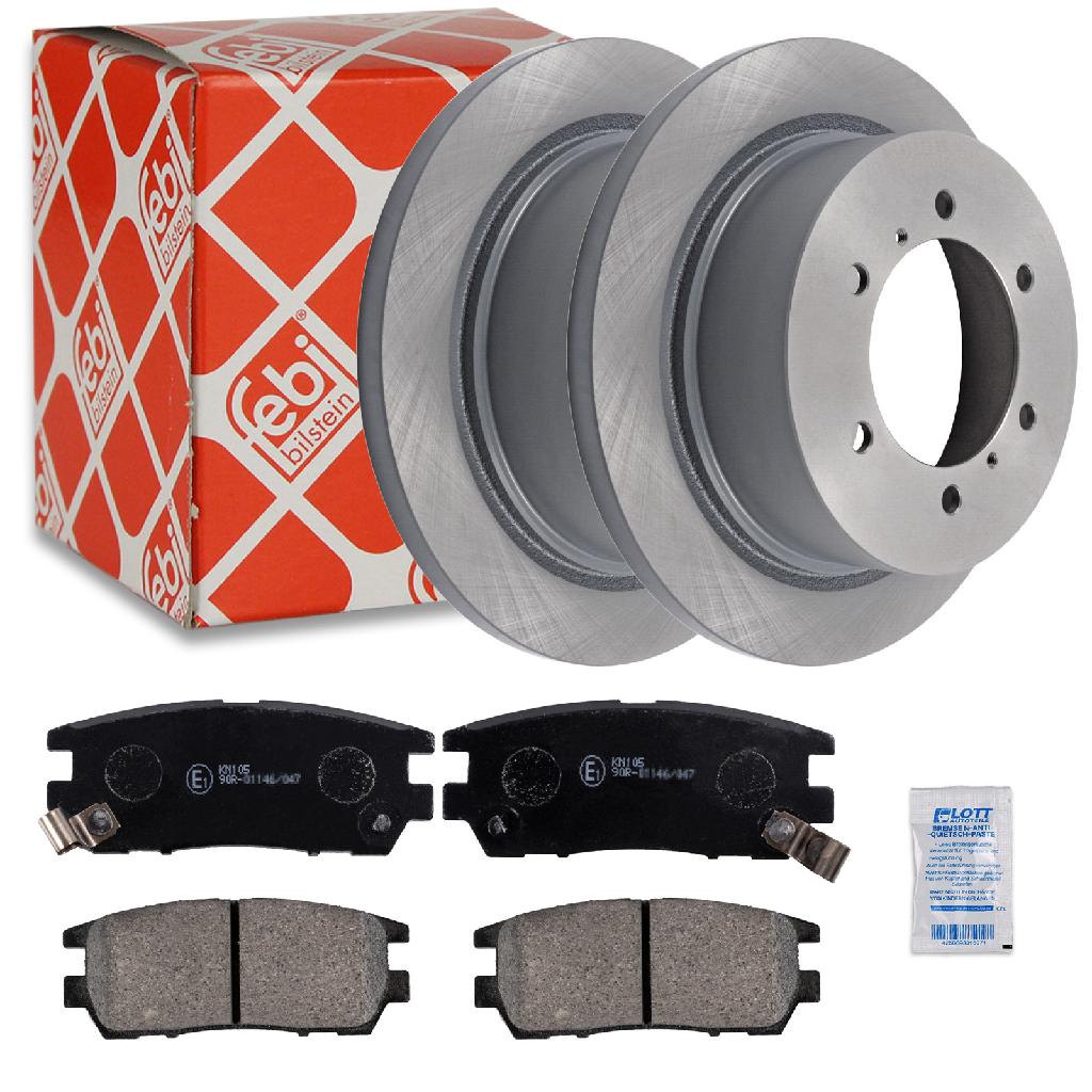 FEBI BILSTEIN Bremsscheibe 108435 + Bremsbelagsatz, Scheibenbremse 170239