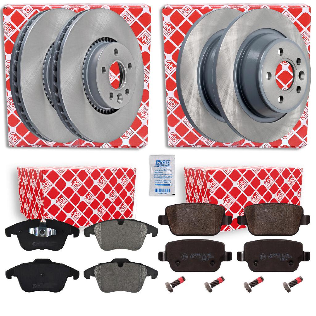 FEBI BILSTEIN Bremsscheibe 175205 + Bremsbelagsatz, Scheibenbremse 16642 + Bremsbelagsatz, Scheibenbremse 16613 + Bremsscheibe 30721