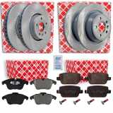 FEBI BILSTEIN Bremsscheibe 175205 + Bremsbelagsatz, Scheibenbremse 16642 + Bremsbelagsatz, Scheibenbremse 16613 + Bremsscheibe 30721