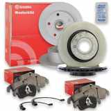 BREMBO Bremsbelagsatz, Scheibenbremse P 85 020 + Bremsscheibe 09.7012.11 + Bremsbelagsatz, Scheibenbremse P 85 072 + Bremsscheibe 08.9148.11