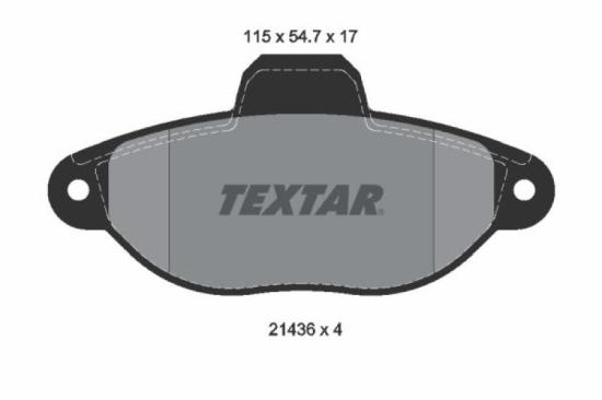 TEXTAR Bremsscheibe 92061103 + Bremsbelagsatz, Scheibenbremse 2143602 Bild TEXTAR Bremsscheibe 92061103 + Bremsbelagsatz, Scheibenbremse 2143602
